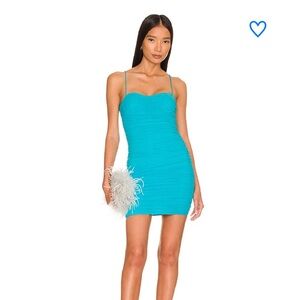 Superdown emmie mesh mini dress